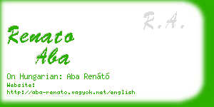 renato aba business card